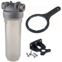 Фильтр-колба антимикробная Atlas Filtri DP MONO SANIC 1/2" OT (латунь) 10" 45°C 8 bar KIT (SA1380301)