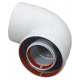 Колено 90 град. МАМА-ПАПА коаксиальный d60/100 FE+FE (TR.6090F)