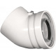 Колено 45 град. для конденсационного котла коаксиальное d80/125 PP-R (CE.00.66 C)