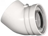 Колено 45 град. для конденсационного котла коаксиальное d80/125 PP-R (CE.00.66 C)