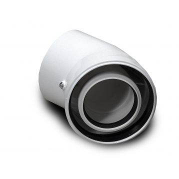 Коліно 45 град. для конденсаційного котла коаксіальне d80/125 AL + PP-R