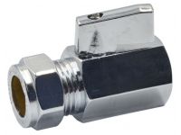 Кран кульовий міні ХРОМ Comisa S.p.A. Ø15 x 1/2" В (4123120)
