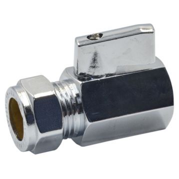 Кран кульовий міні ХРОМ Comisa S.p.A. Ø15 x 1/2" В (4123120)