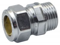 Перехідник (ХРОМ) затискний Comisa S.p.A. Ø15 x 1/2" З (8106103)