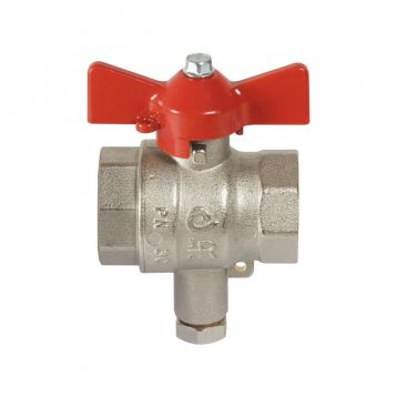 Кран кульовий Comisa S.p.A. Ø3/4" ВВ з підключенням зонду ТЛ (4132415)