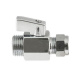Кран кульовий міні ХРОМ Comisa S.p.A. Ø15 x 1/2" З (4123155)