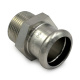 187 Перехідник нержавіючий Ø22 х 3/4" З INOXPRES® RM