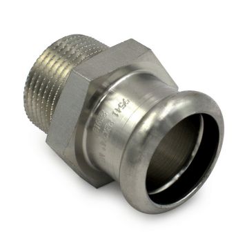 187 Перехідник нержавіючий Ø22 х 3/4" З INOXPRES® RM