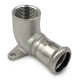 185/000 Коліно настінне нержавіюче Ø18 x 1/2" ВР INOXPRES® RM