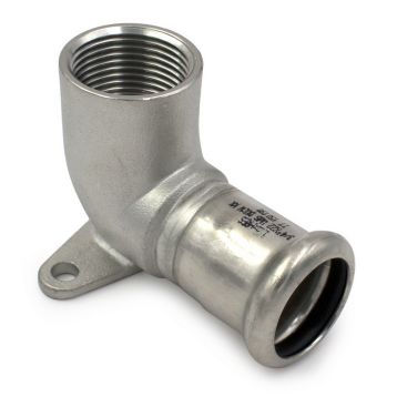 185/000 Коліно настінне нержавіюче Ø18 x 1/2" ВР INOXPRES® RM
