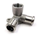 Колено двойное настенное нержавеющее RM INOXPRES 185/003 Ø15 x 1/2" ВР (185102315)