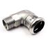 Коліно нержавіюче RM INOXPRES 197 Ø35 х 1 1/4" З 90° (197114035)