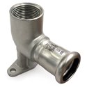 Настенное колено (удлиненное крепление) нержавеющее RM INOXPRES 185/001 Ø15 x 1/2" ВР (185102115)
