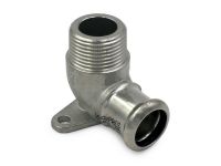 185/002 Коліно настінне нержавіюче Ø18 x 3/4" ЗР INOXPRES® RM