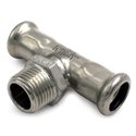 Тройник нержавеющий RM INOXPRES 189/M Ø15 х 1/2" 3Р х 15 (189102015M)