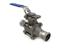 195/003 Кран кульовий розбірний нержавіючий Ø22 INOXPRES® RM