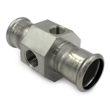195/007 Муфта нержавіюча Ø42 з отворами 1/2" INOXPRES® RM