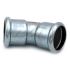 Коліно сталеве STEELPRES® RM 381/450 Ø108 45° ВВ оцинковане (опалення) (381108450)