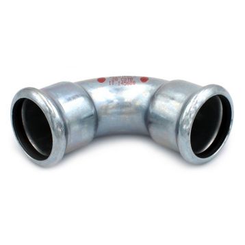 Коліно сталеве STEELPRES® RM 381/900 Ø35 90° ВВ оцинковане (опалення) (381035900)