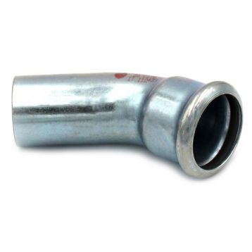 Колено стальное STEELPRES® RM 381/451 Ø28 45° ВН оцинкованное (отопление) (381028451)