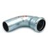Коліно сталеве STEELPRES® RM 381/901 Ø42 90° ВЗ оцинковане (опалення) (381042901)