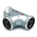 Тройник стальной STEELPRES® RM 382 Ø28 оцинкованный (отопление) (382028000)