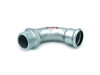 Колено стальное STEELPRES® RM 397 Ø18 х 1/2" Н 90° оцинкованное (отопление) (397102018)