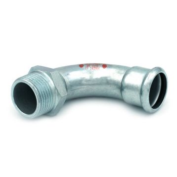 Колено стальное STEELPRES® RM 397 Ø18 х 1/2" Н 90° оцинкованное (отопление) (397102018)