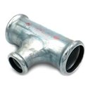 Трійник редукційний сталевий STEELPRES® RM 392 Ø88,9 х 42 х 88,9 оцинкований (опалення) (392088042)