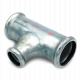 Редукционный тройник стальной STEELPRES® RM 392 Ø22 х 15 х 22 оцинкованный (отопление) (392022015)
