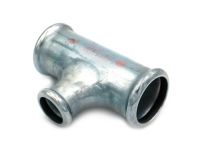 Редукционный тройник стальной STEELPRES® RM 392 Ø15 х 12 х 15 оцинкованный (отопление) (392015012)