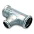 Трійник редукційний сталевий STEELPRES® RM 392 Ø76 х 42 х 76 оцинкований (опалення) (392076042)