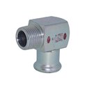 Колено стальное короткое STEELPRES® RM 385 Ø15 х 1/2" Н 90° оцинкованное (отопление) (385102015)