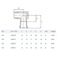 Колено стальное короткое STEELPRES® RM 385 Ø15 х 1/2" Н 90° оцинкованное (отопление) (385102015)