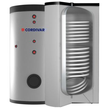 Бойлер 150 л BOLLY® 2 ST FB (під`єдн. по осі) WB (тверда незй. ізол.) POLYWARM® Cordivari srl