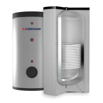 Бойлер 200 л BOLLY® 1 AP (1 збільшений ТО) WB (тверда незйомна ізол.) POLYWARM® Cordivari srl