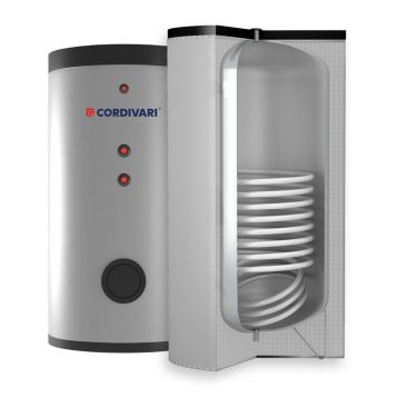 Бойлер 200 л BOLLY® 1 ST FB (під`єдн. по осі) WB (тверда незй. ізол.) POLYWARM® Cordivari srl