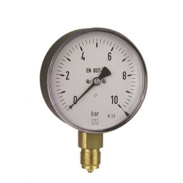 Манометр AFRISO RF50 0-10 бар 1/4" Вертикальный (85065201)