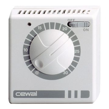 91934935 Електромеханічний кімнатний термостат RQ 35 5÷30°C 10 А (2,5 A) 250 V Cewal S.p.A.