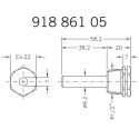 91886105 Капсула для капилляра Ø7 х 9,2 мм 1/2" 5 см Cewal S.p.A.