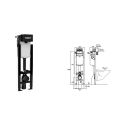 Бачок CUBIK S BLACK H1060 мм D90 мм (механика) Valsir SpA (VS0855201)