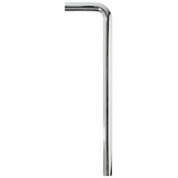 853251832 Трубка Г-подібна металева хромована Ø32 мм / 18 x 25 см Ghidini SpA