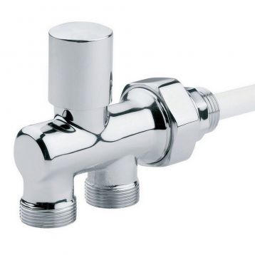 Блок нижнього підключення Carlo Poletti Srl ХРОМ Ø1/2" х 24-19 MONOSTYLE 35 мм (V62000B)
