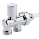 Блок нижнего подключения Carlo Poletti Srl ХРОМ Ø1/2" х 24-19 MONOSTYLE 35 мм (V62000B)