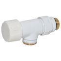Кран-термостат реверсивный Carlo Poletti Srl БЕЛЫЙ Ø1/2" x 24-19 REVERSA-THERMO (V61111EF)