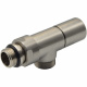 Кран радіаторний реверсивний Carlo Poletti Srl BRUSH SILVER Ø1/2" x 24-19 REVERSA (V60111J)