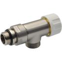 Кран-термостат реверсивный Carlo Poletti Srl BRUSH SILVER Ø1/2" x 24-19 REVERSA-THERMO (V61111J)