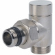 Кран відсікаючий кутовий Carlo Poletti Srl НІКЕЛЬ Ø1/2" x 3/4" EK TOP MANUALE (V50211Q)
