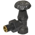 Кран радіаторний кутовий Carlo Poletti Srl ANTRACITE Ø1/2" ARTISTIC (V67310EGR)