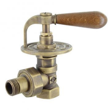 Кран радиаторный угловой Carlo Poletti Srl BRONZE Ø1/2" CLASSIC-ART (V6733L10MA)